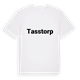 White t-shirt med Tasstorp fetstil t-shirt