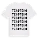 White t-shirt med Tebo ordlek t-shirt