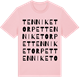 Pink Cotton t-shirt med Tenniketorpet ordlek t-shirt