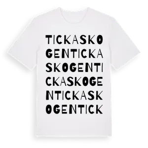 Tickaskogen ordlek t-shirt – ekologisk bomull t-shirt från Pinshirt