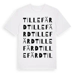 Tillefärd ordlek t-shirt – ekologisk bomull t-shirt från Pinshirt
