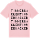 Pink Cotton t-shirt med Timmerbacken ordlek t-shirt