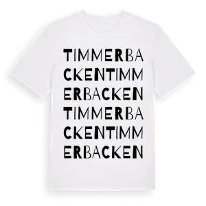 Timmerbacken ordlek t-shirt – ekologisk bomull t-shirt från Pinshirt