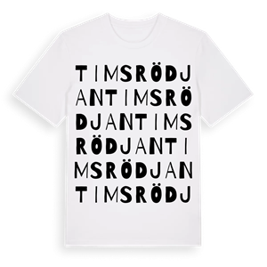 Timsrödjan ordlek t-shirt – ekologisk bomull t-shirt från Pinshirt