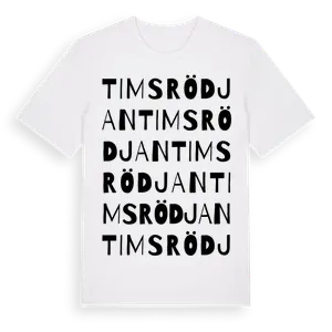 Timsrödjan ordlek t-shirt – ekologisk bomull t-shirt från Pinshirt