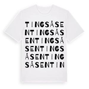 Tingsåsen ordlek t-shirt – ekologisk bomull t-shirt från Pinshirt