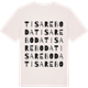 Vintage White t-shirt med Tisareboda ordlek t-shirt