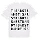 Tisarstrand ordlek t-shirt