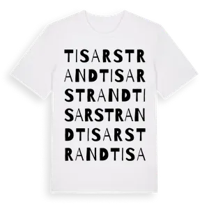 Tisarstrand ordlek t-shirt – ekologisk bomull t-shirt från Pinshirt