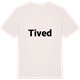 Vintage White t-shirt med Tived fetstil t-shirt