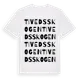 White t-shirt med Tivedsskogen ordlek t-shirt