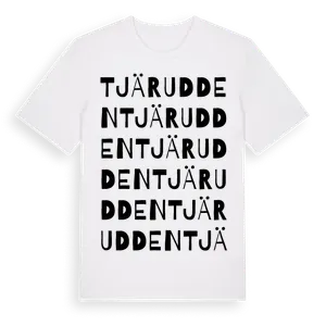 Tjärudden ordlek t-shirt – ekologisk bomull t-shirt från Pinshirt