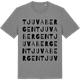Mid Heather Gray t-shirt med Tjuvabergen ordlek t-shirt