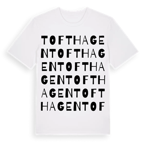 Tofthagen ordlek t-shirt – ekologisk bomull t-shirt från Pinshirt