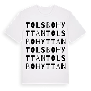 Tolsbohyttan ordlek t-shirt – ekologisk bomull t-shirt från Pinshirt