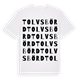 White t-shirt med Tolvsbörd ordlek t-shirt