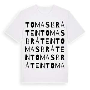 Tomasbråten ordlek t-shirt – ekologisk bomull t-shirt från Pinshirt