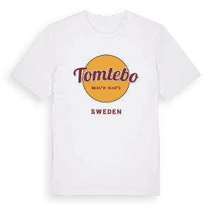 Tomtebo cirkel t-shirt – ekologisk bomull t-shirt från Pinshirt