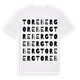 White t-shirt med Toreberg ordlek t-shirt