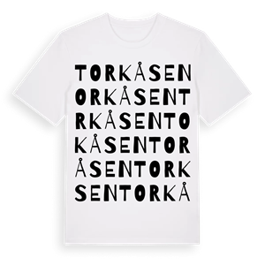Torkåsen ordlek t-shirt – ekologisk bomull t-shirt från Pinshirt