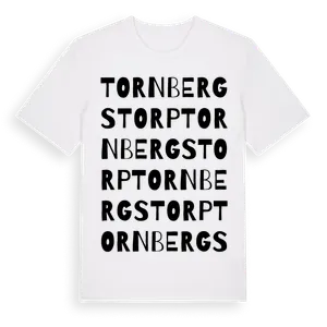 Tornbergstorp ordlek t-shirt – ekologisk bomull t-shirt från Pinshirt