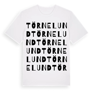 Törnelund ordlek t-shirt – ekologisk bomull t-shirt från Pinshirt