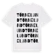 White t-shirt med Törnelund ordlek t-shirt