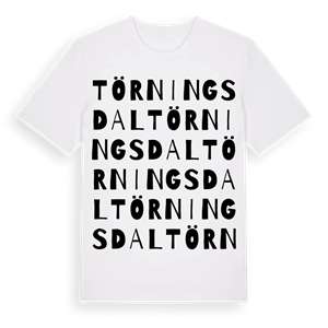 Törningsdal ordlek t-shirt – ekologisk bomull t-shirt från Pinshirt