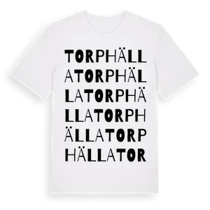 Torphälla ordlek t-shirt – ekologisk bomull t-shirt från Pinshirt