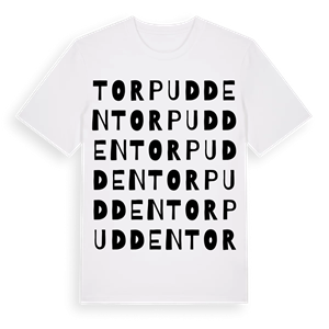 Torpudden ordlek t-shirt – ekologisk bomull t-shirt från Pinshirt