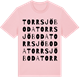 Pink Cotton t-shirt med Torrsjöboda ordlek t-shirt