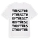 White t-shirt med Törsetorp ordlek t-shirt