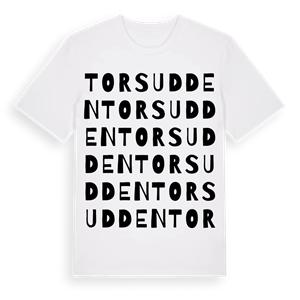 Torsudden ordlek t-shirt – ekologisk bomull t-shirt från Pinshirt
