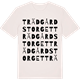 Vintage White t-shirt med Trädgårdstorget ordlek t-shirt