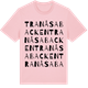 Pink Cotton t-shirt med Tranåsabacken ordlek t-shirt