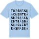 Blue Soul t-shirt med Träsnäsbacken ordlek t-shirt