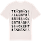 Vintage White t-shirt med Träsnäsbacken ordlek t-shirt