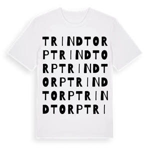 Trindtorp ordlek t-shirt – ekologisk bomull t-shirt från Pinshirt