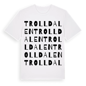 Trolldalen ordlek t-shirt – ekologisk bomull t-shirt från Pinshirt