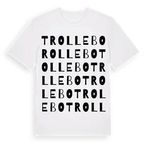 Trollebo ordlek t-shirt – ekologisk bomull t-shirt från Pinshirt