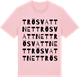 Pink Cotton t-shirt med Trösvattnet ordlek t-shirt