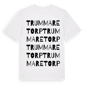 Trummaretorp ordlek t-shirt – ekologisk bomull t-shirt från Pinshirt