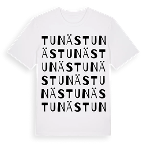 Tunäs ordlek t-shirt – ekologisk bomull t-shirt från Pinshirt