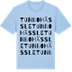 Blue Soul t-shirt med Tunbohässle ordlek t-shirt