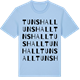 Blue Soul t-shirt med Tuns hall ordlek t-shirt