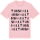 Pink Cotton t-shirt med Tuns hall ordlek t-shirt