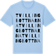 Blue Soul t-shirt med Tvillingbottnarna ordlek t-shirt