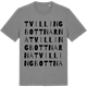 Mid Heather Gray t-shirt med Tvillingbottnarna ordlek t-shirt
