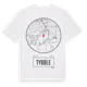 White t-shirt med Tybble t-shirt