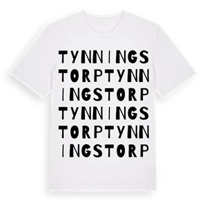 Tynningstorp ordlek t-shirt – ekologisk bomull t-shirt från Pinshirt